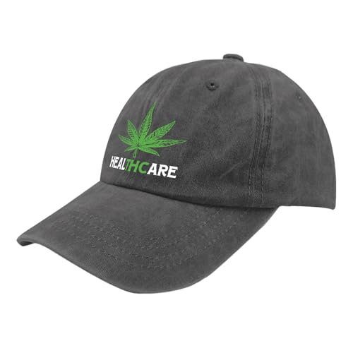 Cannabis 420 Weed THCHealthcare Trucker Hat Youth Golf Hat Pigment Black Mens Hats Gifts for Daughter Baseball Hats - Image 2