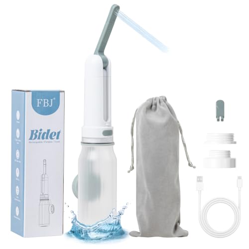 FBJ Portable Bidet,Rechargeable Bidet for Travel,Electric Peri Bottle High Pressure