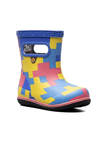 Bogs Kids' Skipper Ii Rain Boot, Electric Blue Multi, 8 Us Unisex Little #TOP5