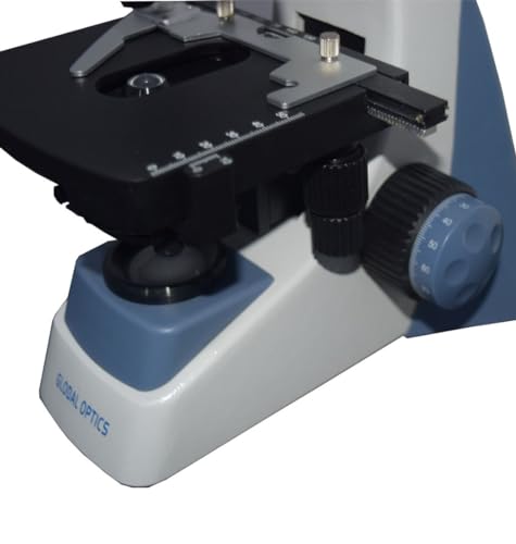 Microscopio Binocular Otica Finita Acromático LED, Aumento 2000x, Binocular, Profissional, Global Op