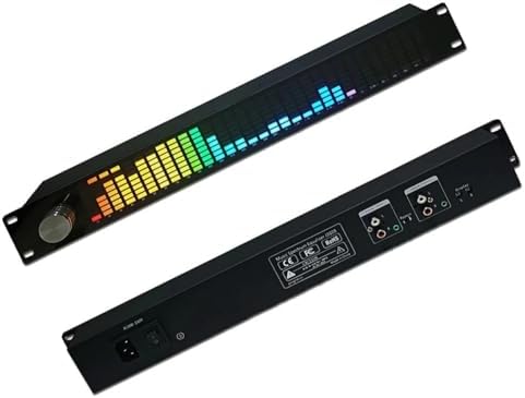 Audio for SPECTRUM Analyzer, Dual Channel 15-Band Equalizer Home Audio, Digital Graphic Equalizer, Home Stereo Equalizer, Real Time Frequency Level Display, 31-Segment, With Remote Control