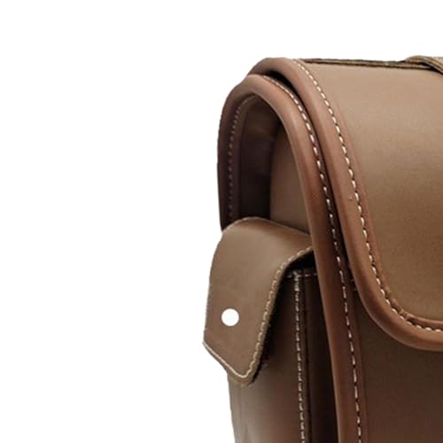 FJMQHU Motorcycle Tail Rack Bag Waterproof Travel Luggage Bag for Motorcycle, Brown