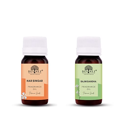 Image of Devinez Har Singar, Rajnigandha Aroma Oil for Diffuser /Ultrasonic Aroma Diffuser /Tealight Diffuser /Reed Diffuser, 60ml Each