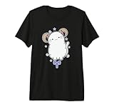 Signo del Zodiaco Aries del Gato Camiseta Premium