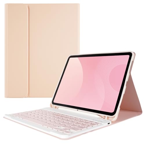 Nsyee iPad Air 11�C���` M2 2024/M3 2025/iPad Air 4th/5th 10.9�C���` & iPad Pro 11�C���` (4th/3rd/2nd/1st)�p �y���V���z���_�[���� ���O���\��Bluetooth�L�[�{