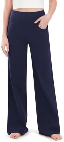 SAFORT Damen 71cm/76cm/81cm/86cm Yogahose aus Baumwolle Weite Hose leicht Sporthose Damen lang Jogginghose weit für Yoga Workout Freizeit