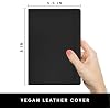 PAPERAGE Lined Journal Notebook, Hardcover Journal for Women & Men, 160 Pages, (5.6 in x 8 in), College Ruled Journaling Notebook for Work, School Supplies & Note Taking, (Black)