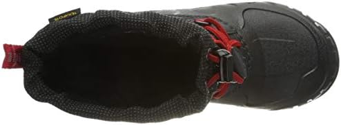 Jack Wolfskin Iceland Texapore High Hiking Shoes Boot, Black/Red, 12.5 US Unisex Big Kid | Image 4