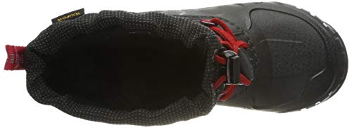 Jack Wolfskin Iceland Texapore High Hiking Shoes Boot, Black/Red, 9 Us Unisex Big Kid #TOP4