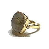 BWY 99 Adjustable Shimmer Stone Rings for Women,Gold Plated Rings Women Ajustable Ring Womens-Perfec