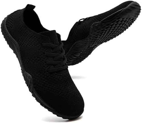 UNQWQZ Barfussschuhe Damen Weich Turnschuhe Hallenschuhe Barfußschuhe | Atmungsaktiv Obermaterial, Bequem, rutschfest, Sportschuhe, Laufschuhe, Trainlaufschuhe, Walkingschuhe, Fitn