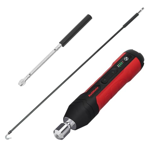 Dual Mode Awning Crank Kit | 4-Speed Electric Motor with Manual Backup | Smart Auto-Lock & Overload Protection | Fast-Charge 4.2V Li-ion Battery | Compatible with Patio Shades, Pergola, RV Awnings