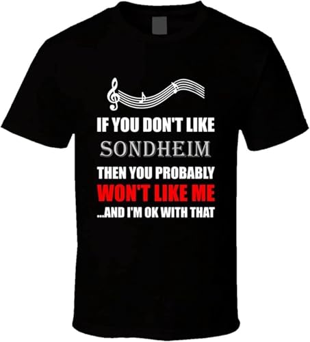 Photo de JANGJWEE Shane Stephen Sondheim If You Dont Like Composer T ShirtBlack(Large)