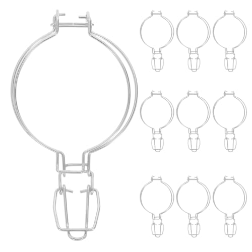 OFFSCH Lot de 10 Pinces métalliques pour bocaux - Boucles de Fermeture faciles à Utiliser pour Pots à Miel et récipients Alimentaires pour la Restauration - Inoxydable