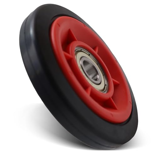 VIOKS Laufrolle Rad für Trommel Ersatz für Electrоlux AEG 8077877028 807787702/8 8077877036 - Spann und Leitrolle für Trockner - Gummirad Spannrolle mit innensitzendem Kugellager für Wäschetrockner