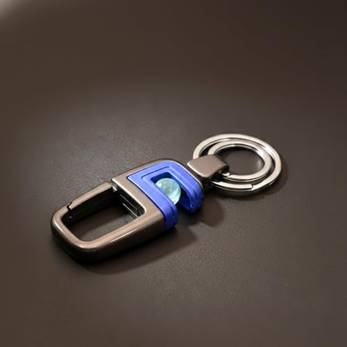 Image of THE MEN THING - Stylish Multicolor Stainless Steel Keychain for Men & Boys (ORBIT CLIP - Blue)