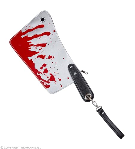 W WIDMANN MILANO Party Fashion - 07796 - Sac à main Hache sanglante, Accessoire, Costume, Carnaval, Fête foraine, Halloween