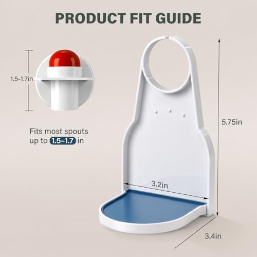 2-Pack-Laundry-Detergent-Cup-Holder-Fabric-Softener-Drip-Catcher-Easy-Press-Lever-with-Secure-Spout-Clamp-Removable-Drip-Tray-Non-Slip-Pad-Helps-Reduce-Sticky-Residue-and-Keep-Washer-Cleaner