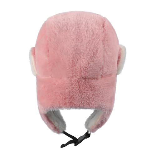 Kids Winter Trapper Hat Cozy Thermal Fleece Ushanka Earflap Cap Cute Windproof Fur Cap for Outdoor Ski Accessories4