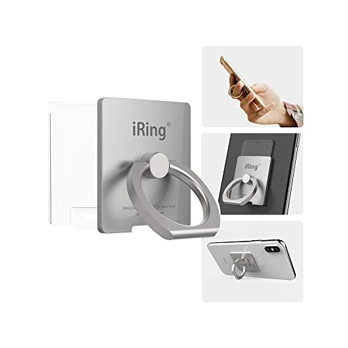 AAUXX(オークス) iRing Link2 アイリングリンク2 ワイヤレス充電 スマホリング MagSafe セーフティグリップ＆ポータブルスタンド（シルバー）