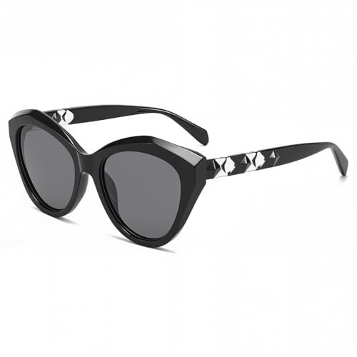 Trendy Designer Hexagon Aviator Sunglasses for Women Thick Frame Double Bridge Geometric Sun Glasses