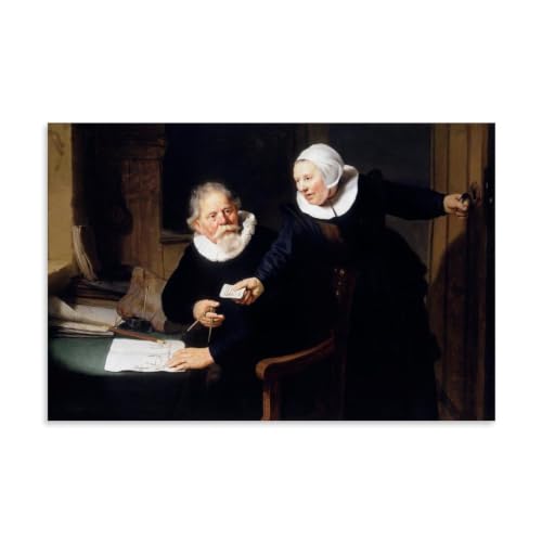 Cuadro decorativo Rembrandt de 40x60 cm para renovar las paredes de tu salón u oficina