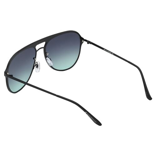 Image of Rocawear mens R1522 Stainless Metal Shield Uv400 Protective Aviator Pilot Sunglasses. Gifts for Men With Flair, 150 Mm Aviator Sunglasses