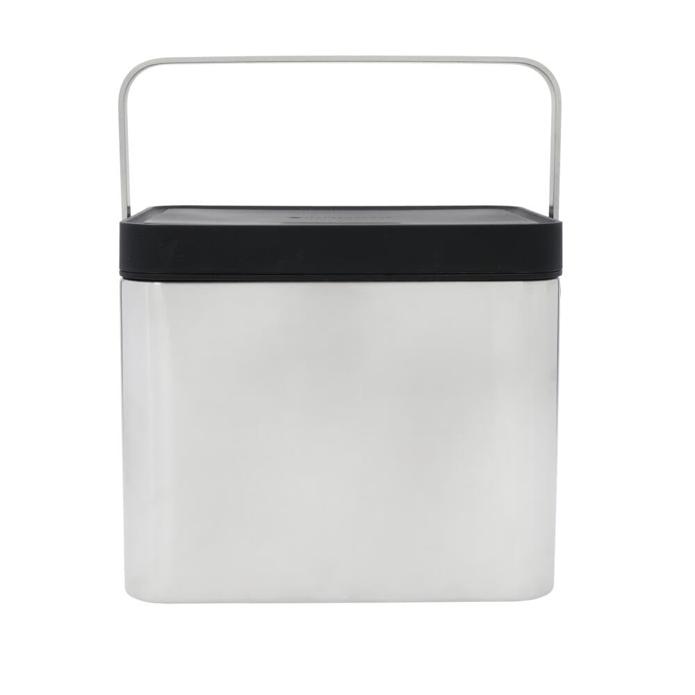 Masterclass  Stainless Steel Compost Bin With Lid - Silver - 2L