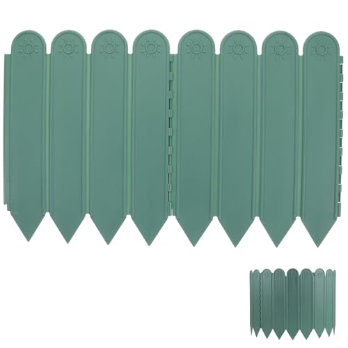 BESPORTBLE 1 Cerca De Jardín Valla De Balcón Reutilizable Planta Borde del Paisaje Cerca del Borde De La Cama De Flores Panel De Valla Decoración del Jardín Valla De Césped El Plastico Green