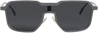 SNITCH Sleek Rectangular Black Sunglasses Price In India