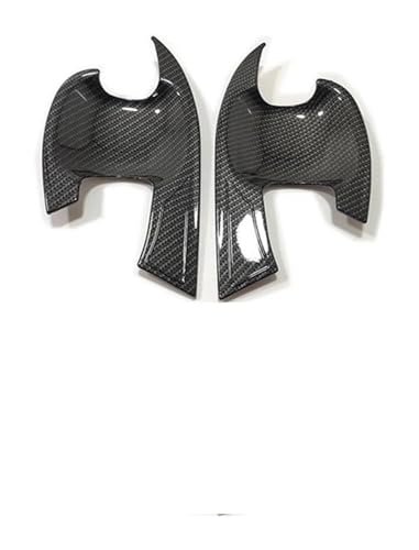 車外ドアハンドルカバー 用 C-HR CHR 2016 2017 2018 2019 2020 アクセサリー カーボン クロームルック カードアノブプロテクター ハンドルフレームカバー ガーニッシュトリム(Style2)