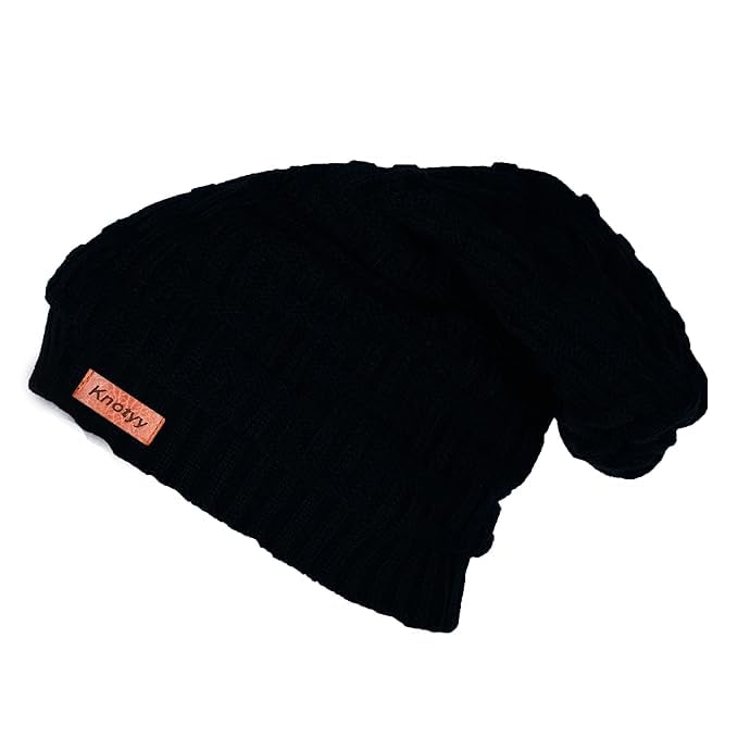 SAMEILI Beanie Cap for Unisex Skull Slouchy Winter Woolen cap 4