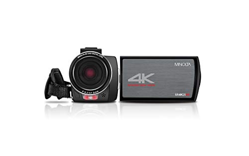 Minolta 4K Ultra Hd 30 Mega Pixels Night Vision Digital Camcorder, Mn4K20Nv #TOP1