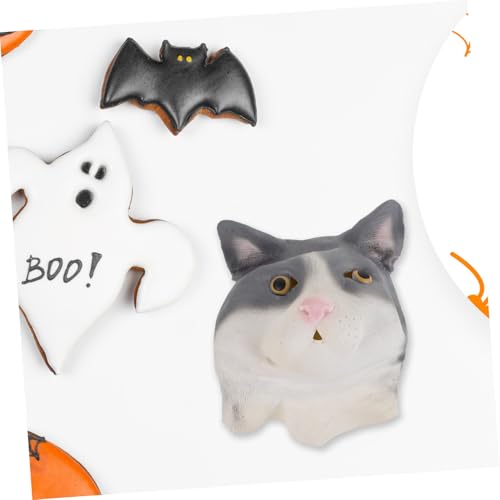 Masque costume de chat YARNOW en émulsion pour déguisement et cotillons d'Halloween