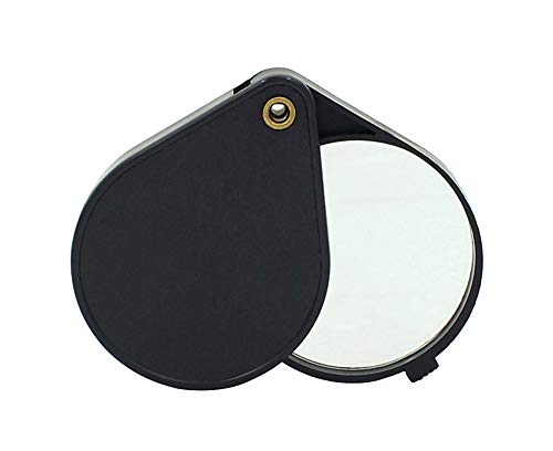 YA-Uzeun - Lupa de bolsillo plegable para joyería, lupa para lentes