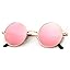 A05-golden Frame Pink Lens
