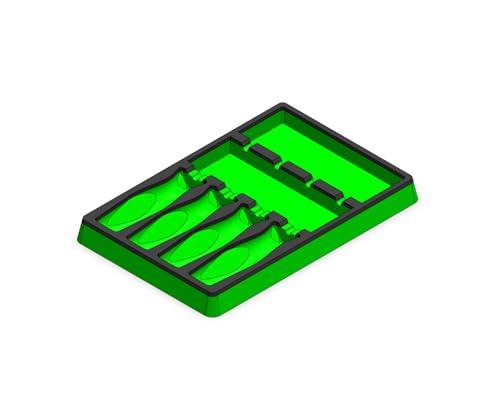 4 Piece Miniature Pick/Screwdriver Tray (Fits: Snap On Instinct Grip) (Green/Black)