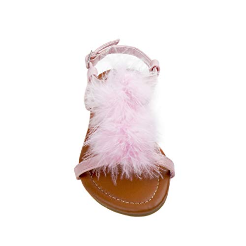 Image of Kensie Girl Girl's Caroline Sandal, Pink, 12 Medium US Little Kid