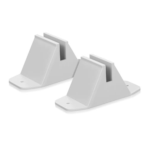SOIMISS 2stücke Kunststoff Zaunfüße Gartenzaunhalter Kippschutz Stabile Garten Zaunzubehör Weiße Sockel Für Kleine Gartenzäune Außenbereich