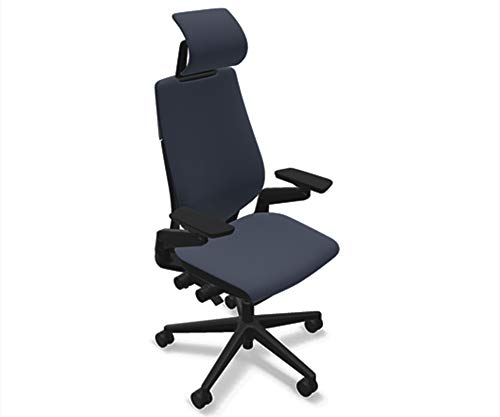 Steelcase Gesture Office Desk Chair with Headrest in Elmosoft Gen...