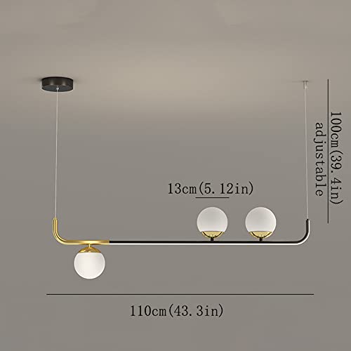 Pendentif lampe LED dimmable et lustre suspendu moderne en métal pour déco restaurant - 2