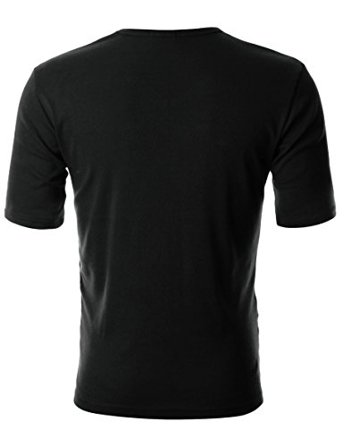 GIVON Men’s Slim Fit V-Neck Long Sleeve T-Shirt – 100% Cotton Ribbed Knit – Midweight Base Layer or Standalone Top3