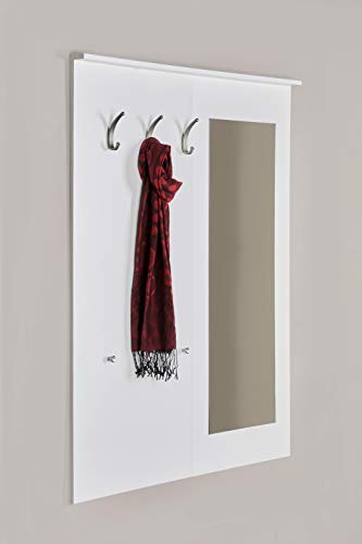 Möbeldesign Team 2000 GmbH Garderobe, Wandgarderobe, Wandpaneel, Spiegel, weiß seidenmatt 5077-20 Cover