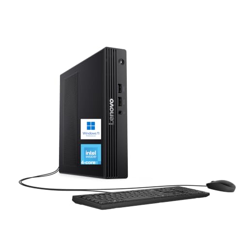 Image of Lenovo Mini Business Desktop Computer, 4-core Intel N100 CPU, Win 11 Pro