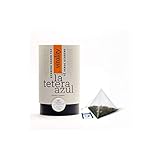 LA TETERA AZUL Té Verde Sencha Japones Premium Con Limón, Regaliz Y Ginseng. Té Verde Ginseng. Bote De 20 Pirámides.