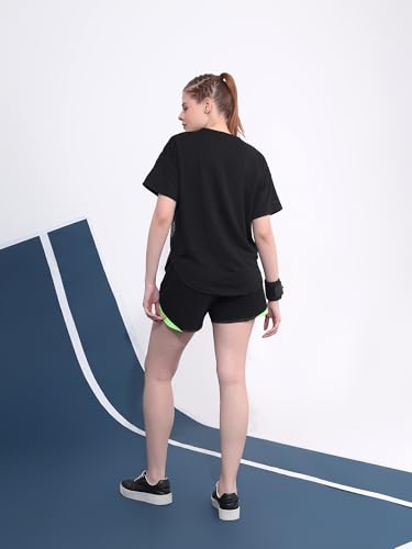 Image of Kvetoo Women Apple Cut Gym T Shirt Breathable Workout Tee Slim Fit Activewear Top Sports Training Yoga T Shirt Women