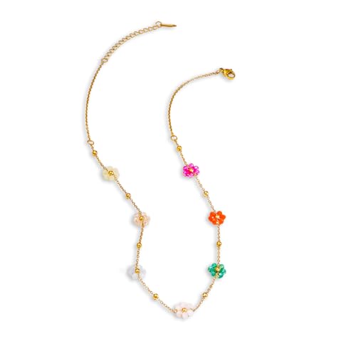 Image of Rubans Demi Fine Stainless Steel Necklace Chain Link Gift for Women & Girls