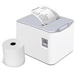 Sunydog Stampante Termica per Ricevute,80mm Stampa Termica Diretta Desktop Connessione USB+LAN Alta velocità con Taglierina Automatica Cestino Carta di Grandi Dimensioni Supporto ESC/POS per
