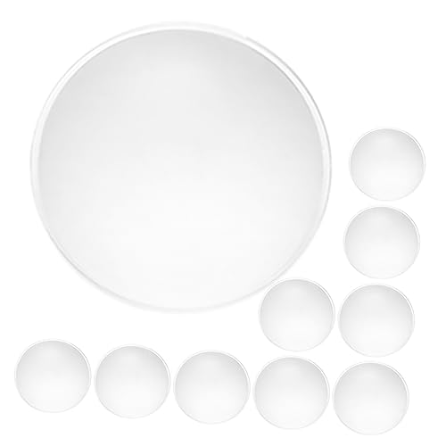 Holibanna 10Pcs Double Convex Lens Transparent Acrylic Magnifier Lenses for Telescopes and Magnifying Devices Image Quality Easy Installation Durable Design