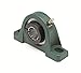DODGE - P2B-DLH-203-E, Two-Bolt Pillow Block, Expansion, Cast Iron, 2.1875 in Bore Dia.